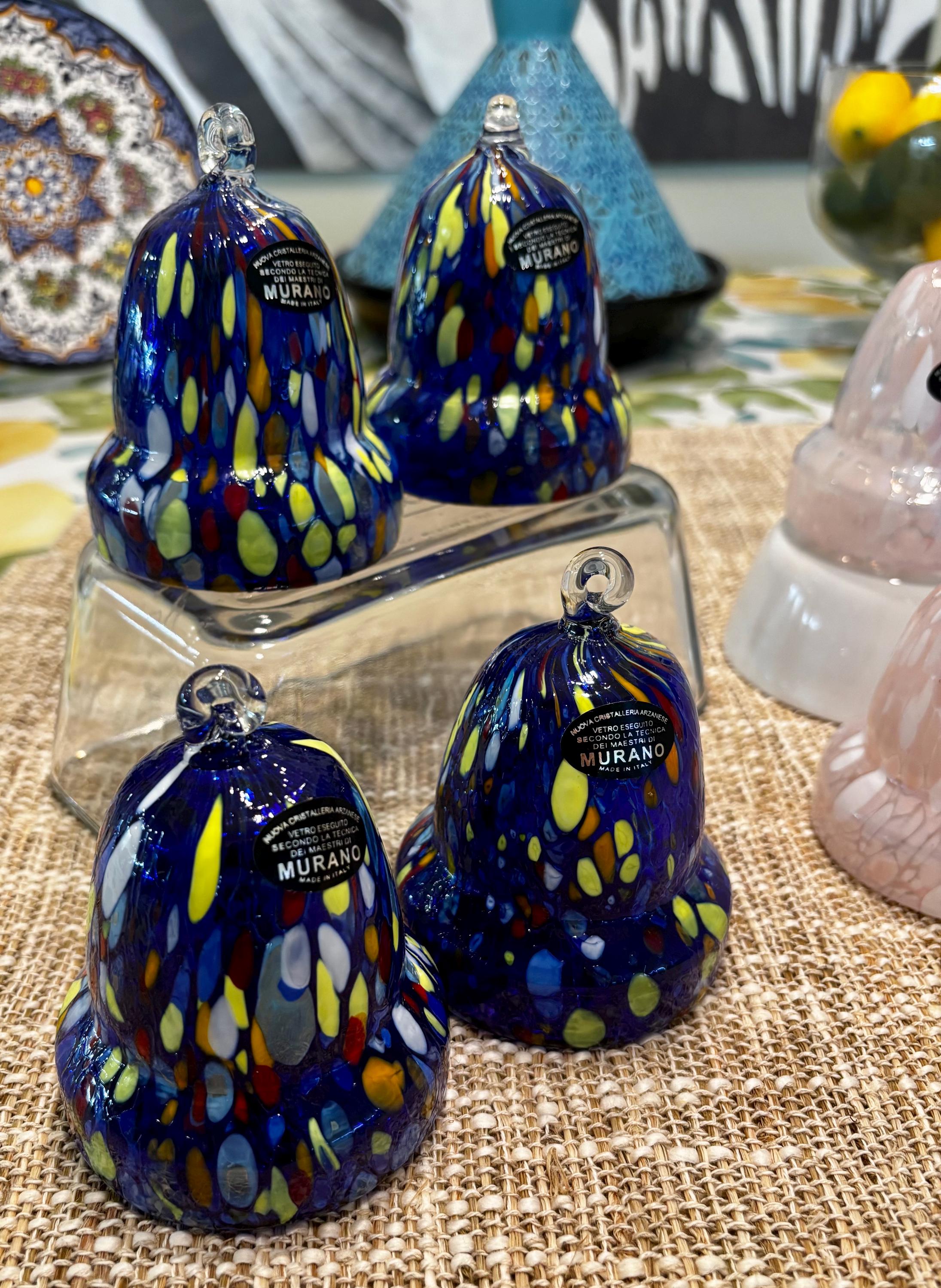 Nuova Cristalleria Arzanese Murano-style Christmas Ornaments