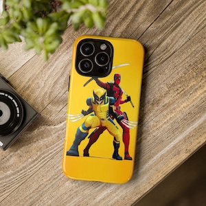 Tough Phone Cases - Deadpool Wolverine Frenemies Theme, Gifts for Superhero Fans, Comic Book Lovers