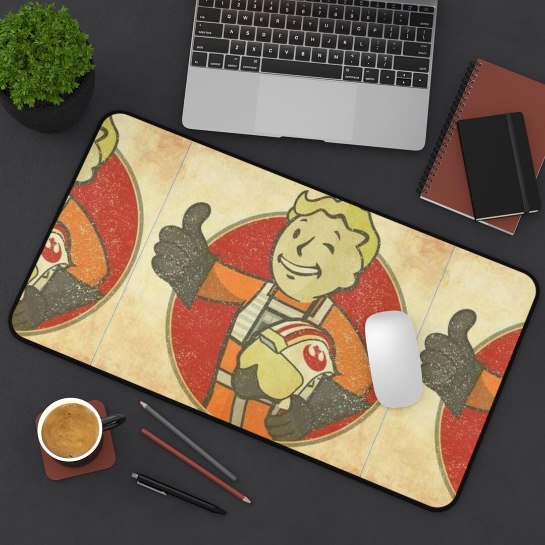 Fallout Wasteland Desk Mat - Premium Neoprene With Anti Slip Backing ...