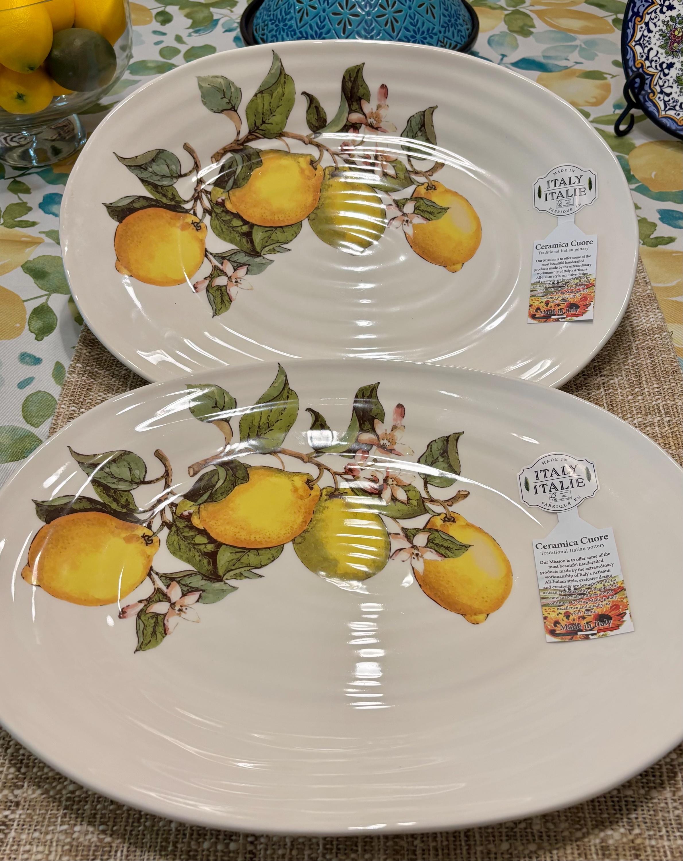 Ceramic Cuore Platter Italy