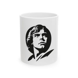 Star Wars Ceramic Mug, Galactic Theme Coffee Cup, Star Wars Fan Gift, 11oz 15oz Mug, Geektastic Coffee Mug - Luke Skywalker
