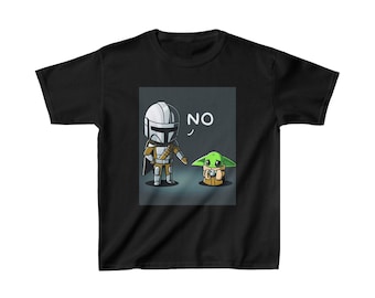 Star Wars Kids Cotton T-Shirts - Mando & Grogu