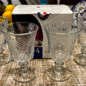 Ensemble de verres à vin français La Rochere Amboise - Verres élégants d'inspiration Renaissance (Ensemble de 4)