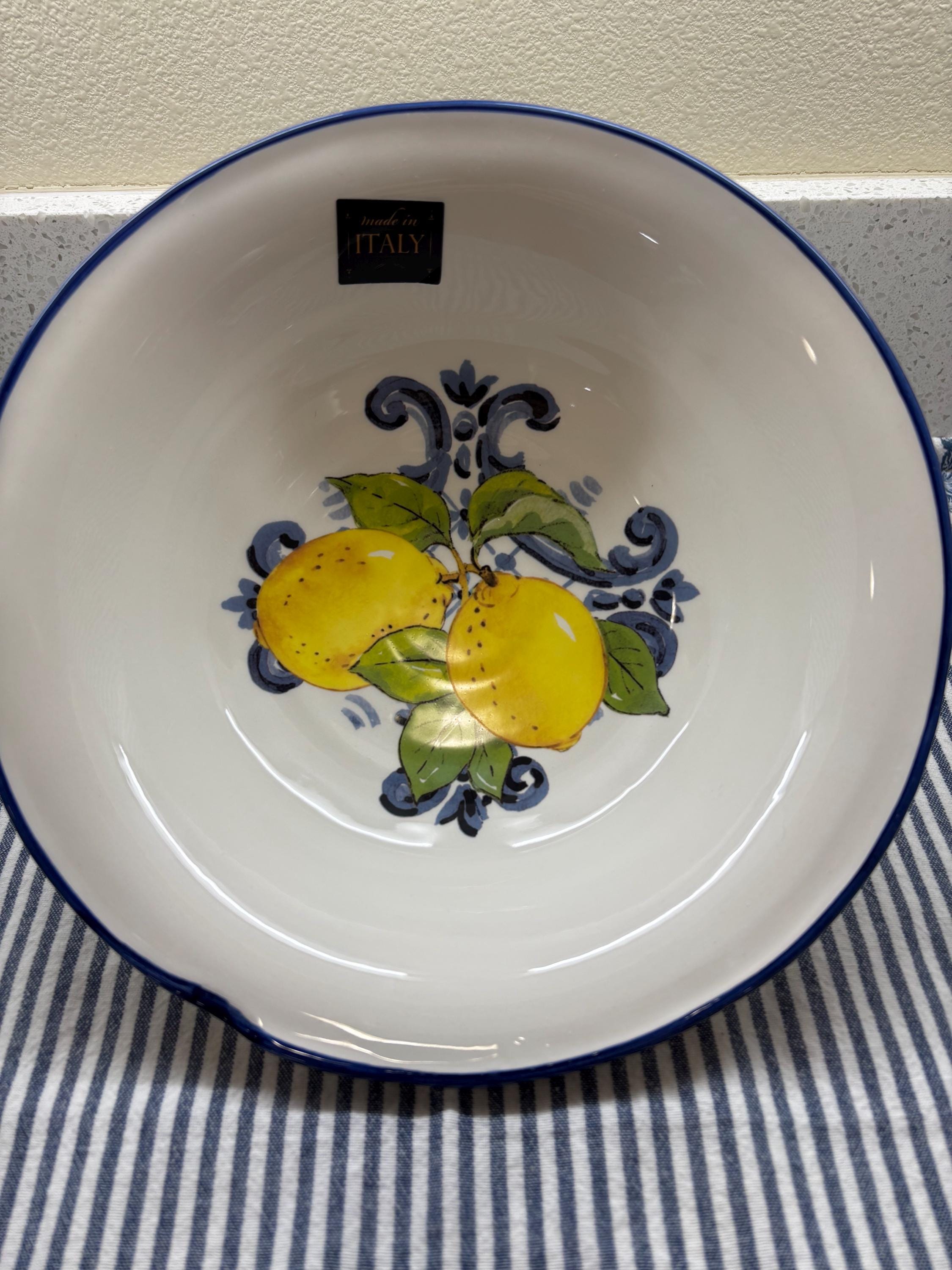 Authentic Italian Geometric Ceramic 10.5