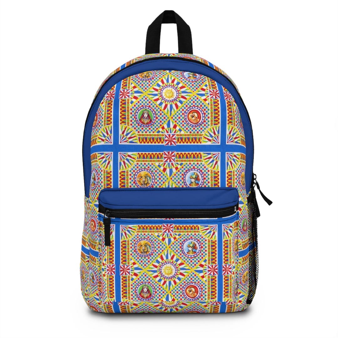 Decorative European-inspired Backpack - Lightweight, Durable ...