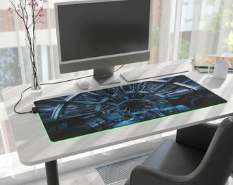 Millennium Falcon Cockpit LED Mouse Pad: Star Wars Gamer Decor