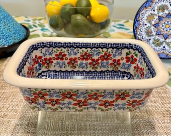 Premium Handcrafted Polish Ceramic Loaf Baking Tray – Stoneware by Manufaktura w Bolesławcu of Boleslawiec - RARE