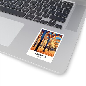 Stickers Europees stadsgezicht Kiss-Cut - duurzaam vinyl met glanzende afwerking - Cordoba, Spanje