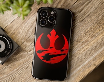 Funda resistente para teléfono con el logo de la Alianza Rebelde de Star Wars