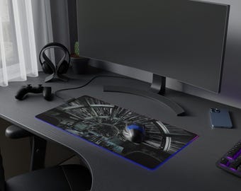 Millennium Falcon Cockpit LED Mouse Pad: Star Wars Gamer Decor