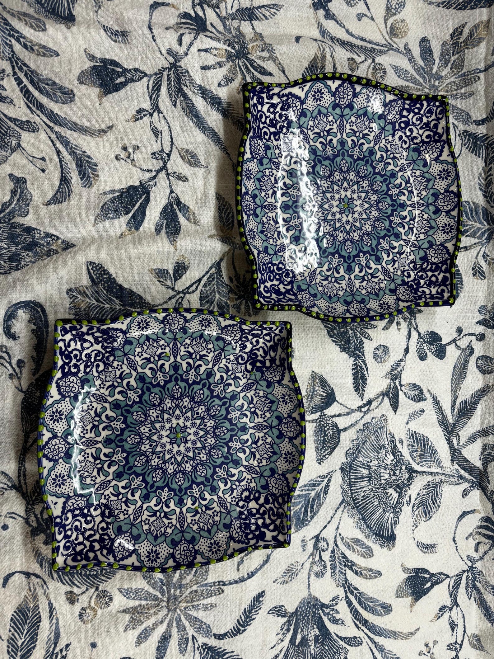 Vintage Ceramic Spanish Decorative Plates set of 2 Hand Painted Rio ...