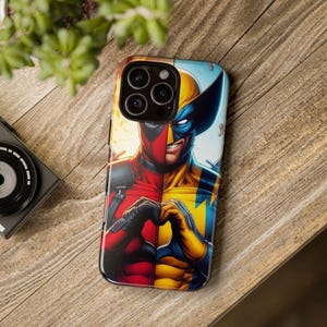 Tough Phone Cases - Deadpool Wolverine Frenemies Theme, Gifts for Superhero Fans, Comic Book Lovers