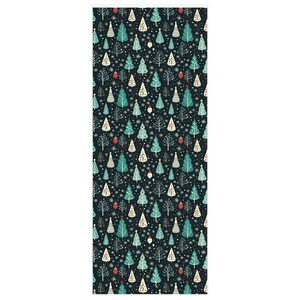 Christmas Trees and Ornaments Wrapping Paper  - Vintage Style - Christmas, Holiday, Birthday, Gift Wrapping