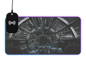Millennium Falcon Mouse Pad: Star Wars Gaming Pad with Wireless Charging