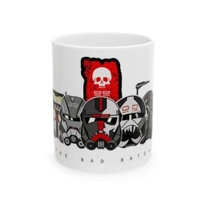 Star Wars Ceramic Mug, Galactic Theme Coffee Cup, Star Wars Fan Gift, 11oz 15oz Mug, Geektastic Coffee Mug - The Bad Batch
