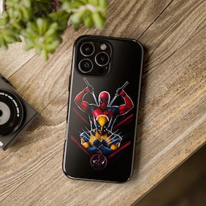 Tough Phone Cases - Deadpool Wolverine Frenemies Theme, Gifts for Superhero Fans, Comic Book Lovers