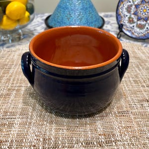 Nuova Colì Italian Cobalt Blue Ceramic Cooking Pot w/o Lid – Handcrafted Terracotta Cookware