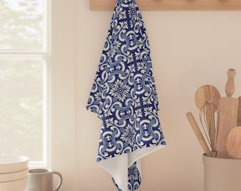 Elegant European Design Microfiber Tea Towels - Inspired by Portugal, Spain, and Italy