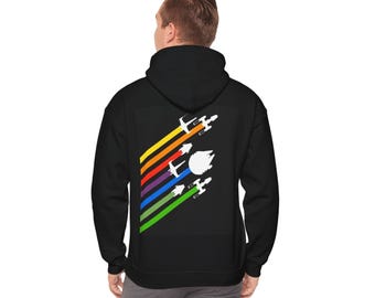 Sudadera con capucha Star Wars Heavy Blend: máxima comodidad para los verdaderos fans - Naves espaciales rebeldes