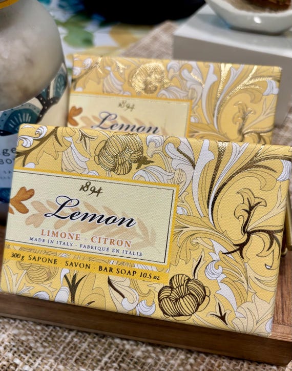 Italian Lemon Soap, 100% Vegetable-based With Citrus Scent and