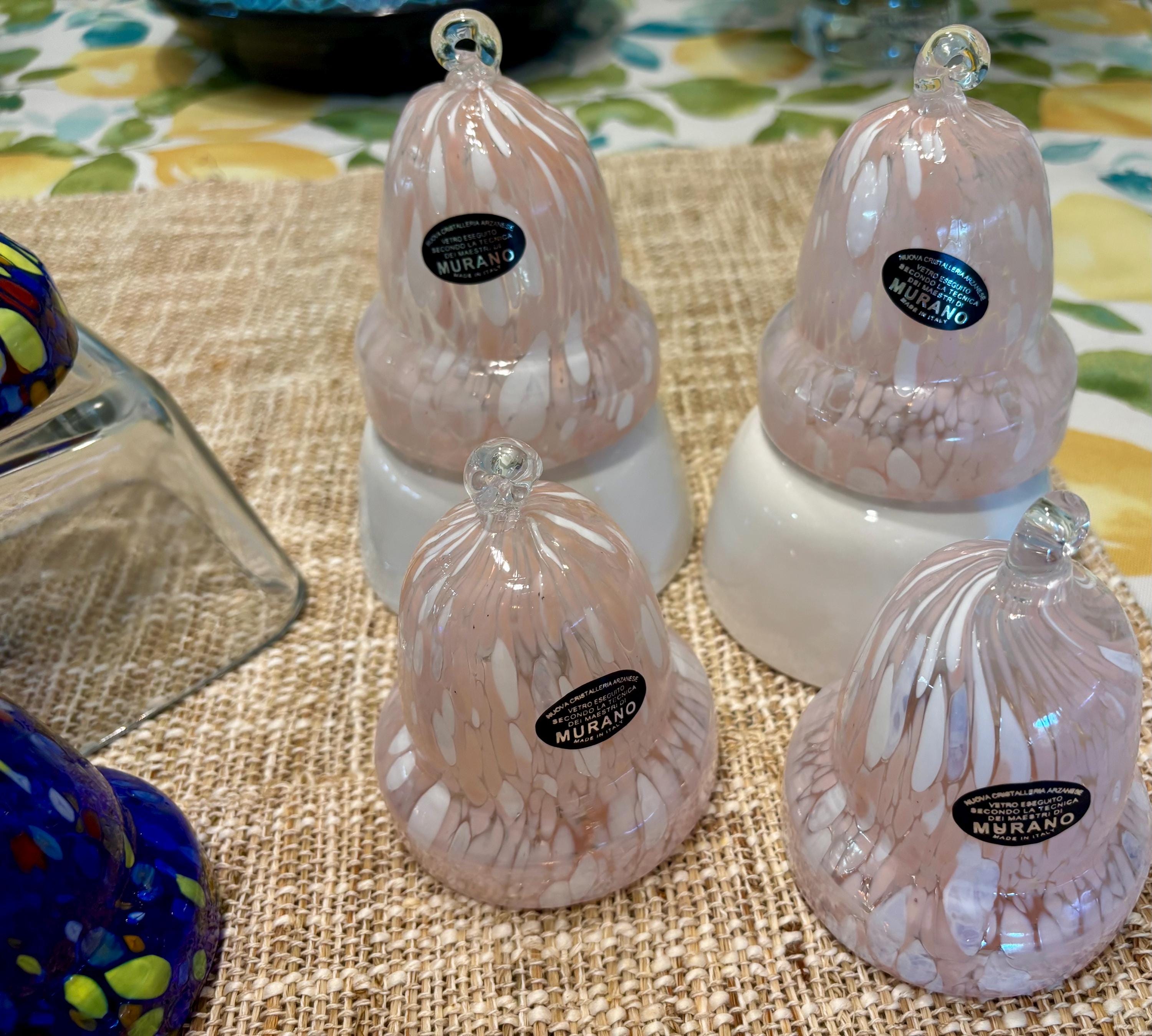 Nuova Cristalleria Arzanese Murano-style Christmas Ornaments