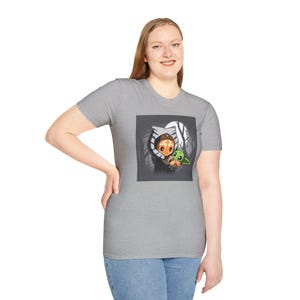 Ahsoka and Grogu - Premium Fan Art Adult T-Shirt Perfect for Star Wars Fans, Gifts Idea, Geeky Apparel, Casual Wear