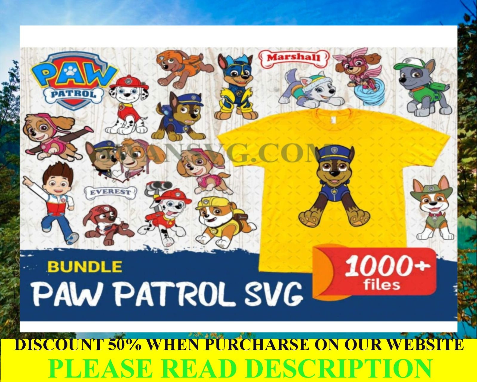 1000 Bundle Pawpatrol SVG Pawpatrol Mega Bundle Svg - Etsy