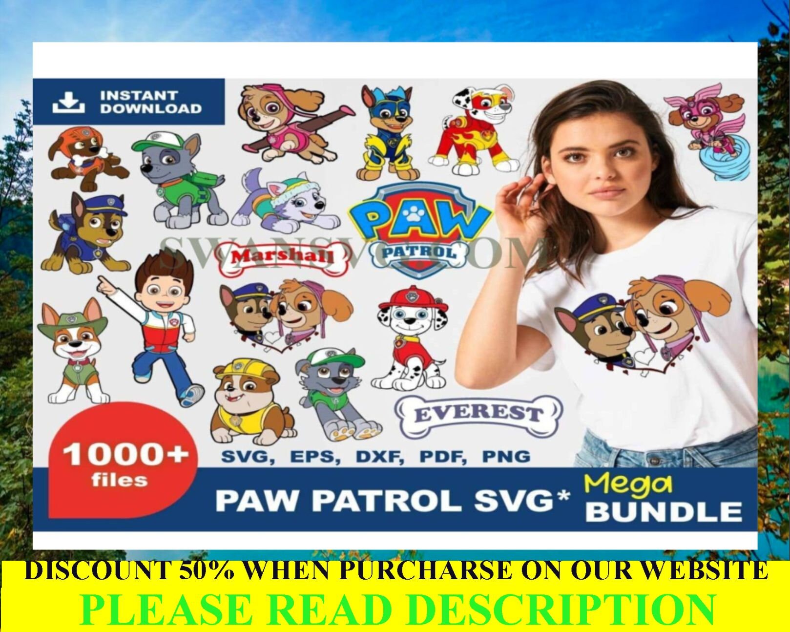 1000 Bundle Pawpatrol SVG Pawpatrol Mega Bundle Svg - Etsy