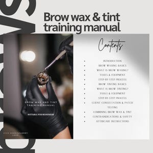 Manual de formación en depilación y tinte de cejas