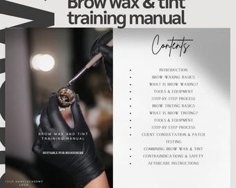 Brow Wax & Tint training manual