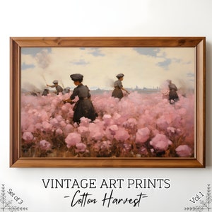 Vintage Cotton Harvest Images 3 Printable Nature Illustrations Historical Art Print Poster Art Prints // 3:2 ratio instant download DIY