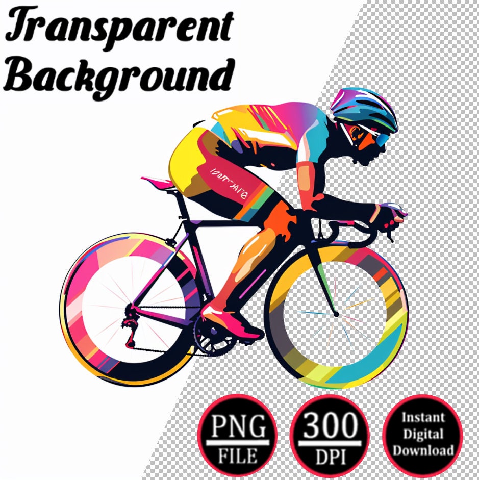 Bysical Racing Road Vector Bicycle Racing Clipart Bundle Vol. 1, 10 Transparent Pngs, Bicycle ...