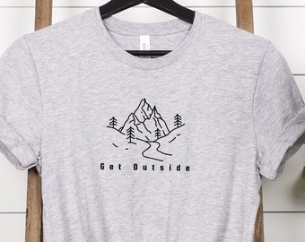 Unisex Mountain T-shirt: Get Outside Nature Tee