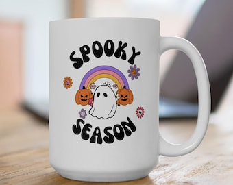 Cute Ghost Halloween Mug | Spooky Season Coffee Cup