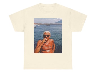 Gammal kille "Tutto Passa" grafisk T-shirt