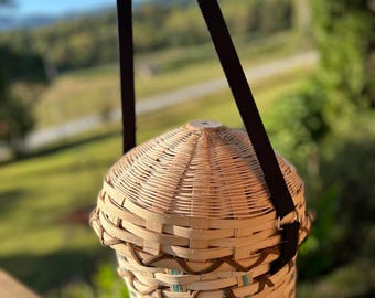 Handmade woven basket