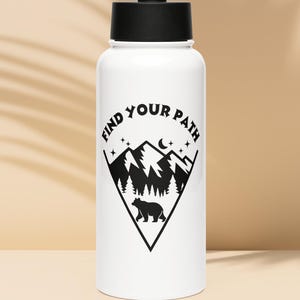 Find Your Path Outdoors Nature Lover Of Camping Hiking Water Bottle