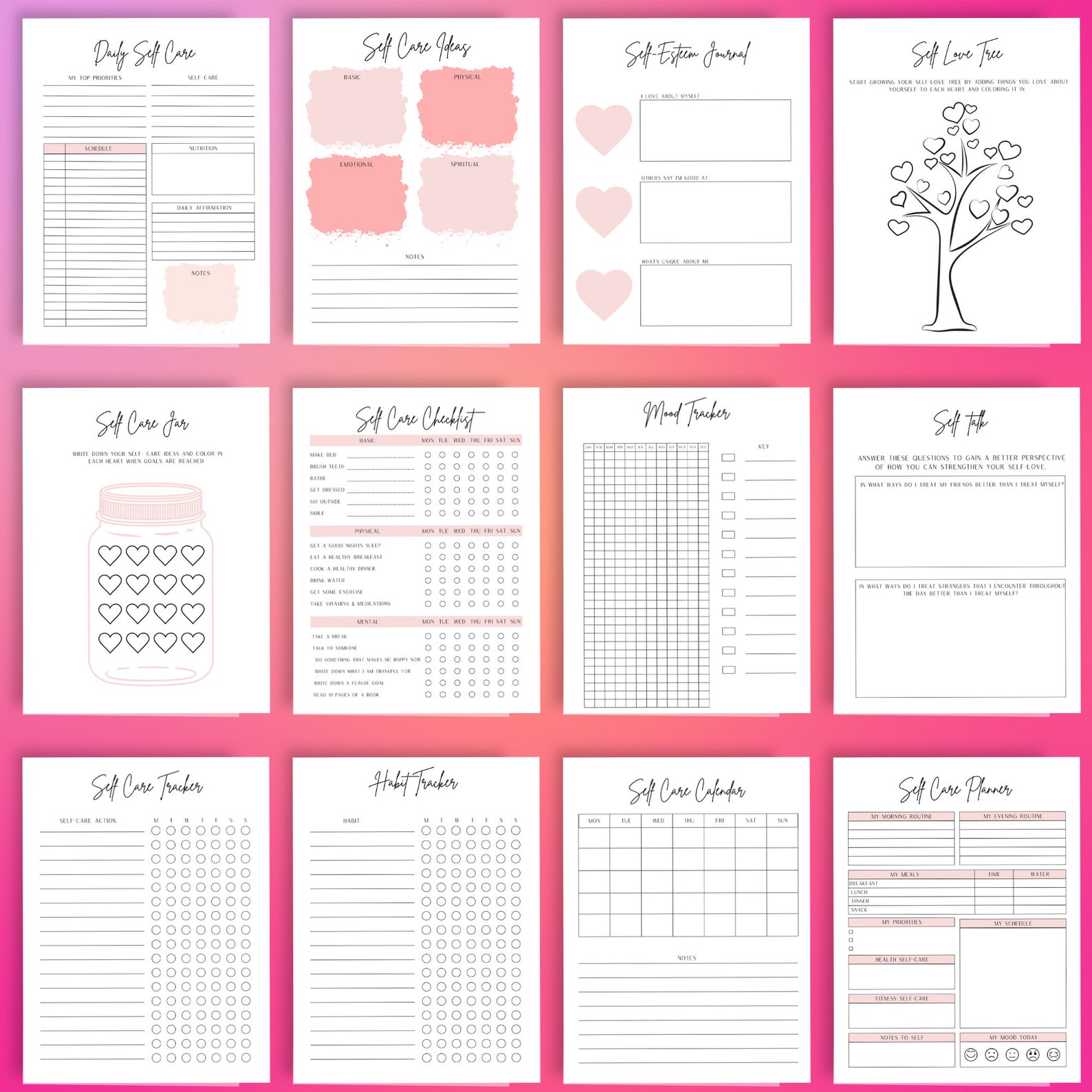 Self Love Workbook - Digital and Printable | Self Love Journal, Self ...