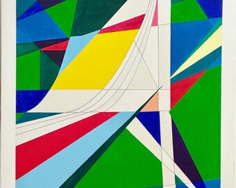 New Lines No. 1 [Acrylic, Canvas, Giclée]