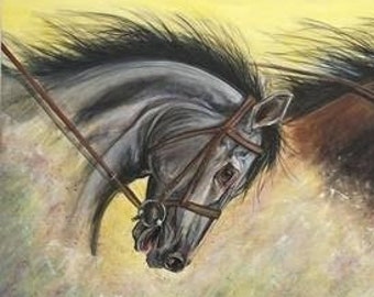 Win. Place. Show. [Horse Race, Canvas, Giclée]