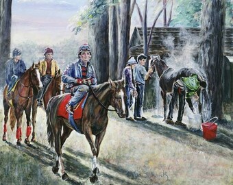 For Mike's Sake-The Horse Doc [Horses, Jockeys, Giclée, Print]