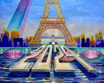 Paris 2024 Square Scarf