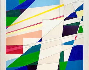 New Lines No. 2 [Acrylic, Canvas, Giclée]