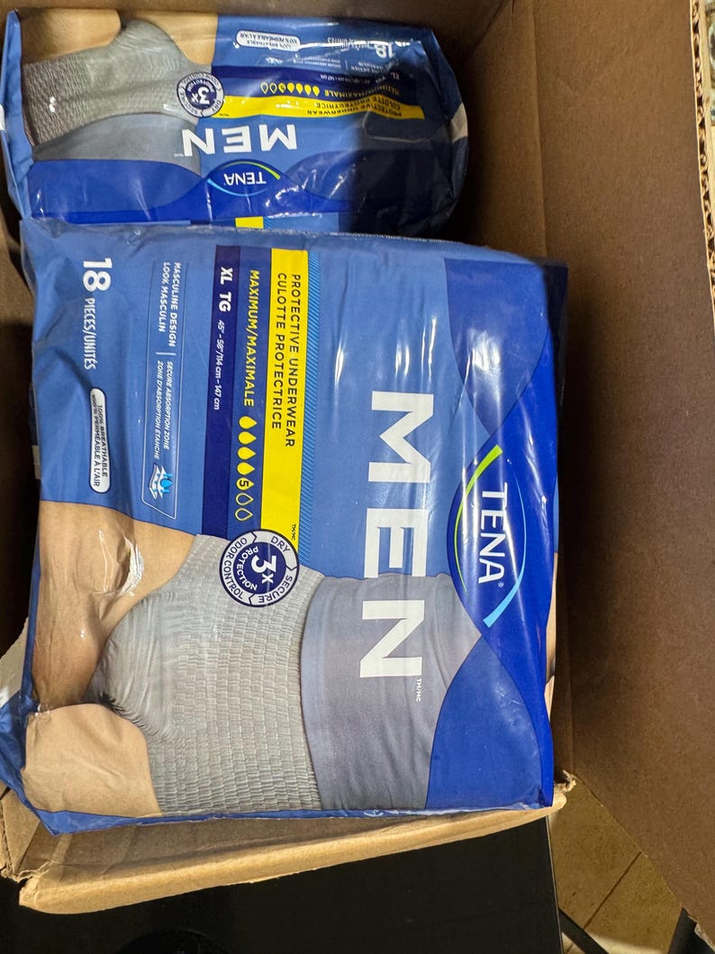 TENA メンズ 保護下着 XL 72枚入り 最大吸収量 失禁ブリーフ 新品 画像 6