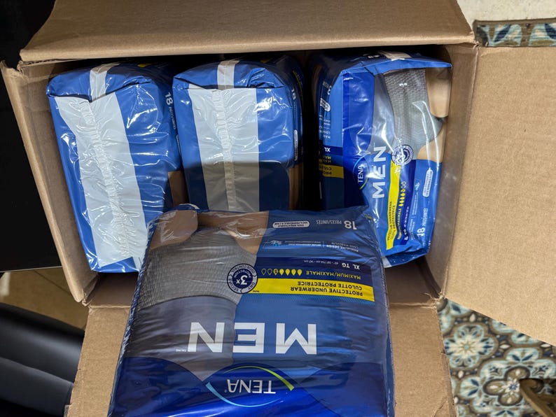 TENA メンズ 保護下着 XL 72枚入り 最大吸収量 失禁ブリーフ 新品 画像 9