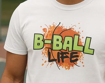 Camiseta de baloncesto, camiseta de baloncesto, baloncesto, me encanta el baloncesto, camiseta de baloncesto divertida, camiseta de baloncesto genial, Ballin, mamá del baloncesto.