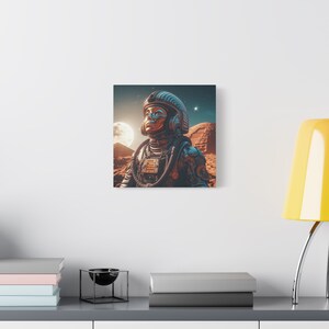 Ancient Egyptian Astronaut, Canvas Wall Art, Trippy Astronaut