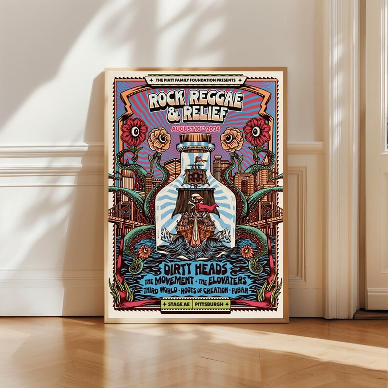 Rock Reggae & Relief 10 août 2024 Stage AE à Pittsburgh, PA Poster