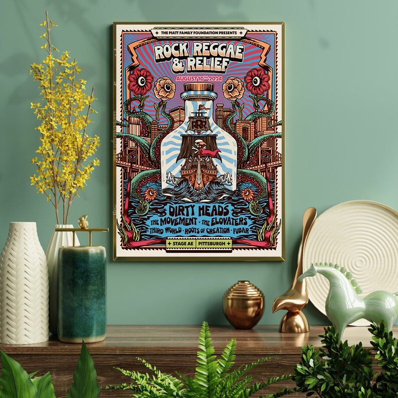 Rock Reggae & Relief 10 août 2024 Stage AE à Pittsburgh, PA Poster