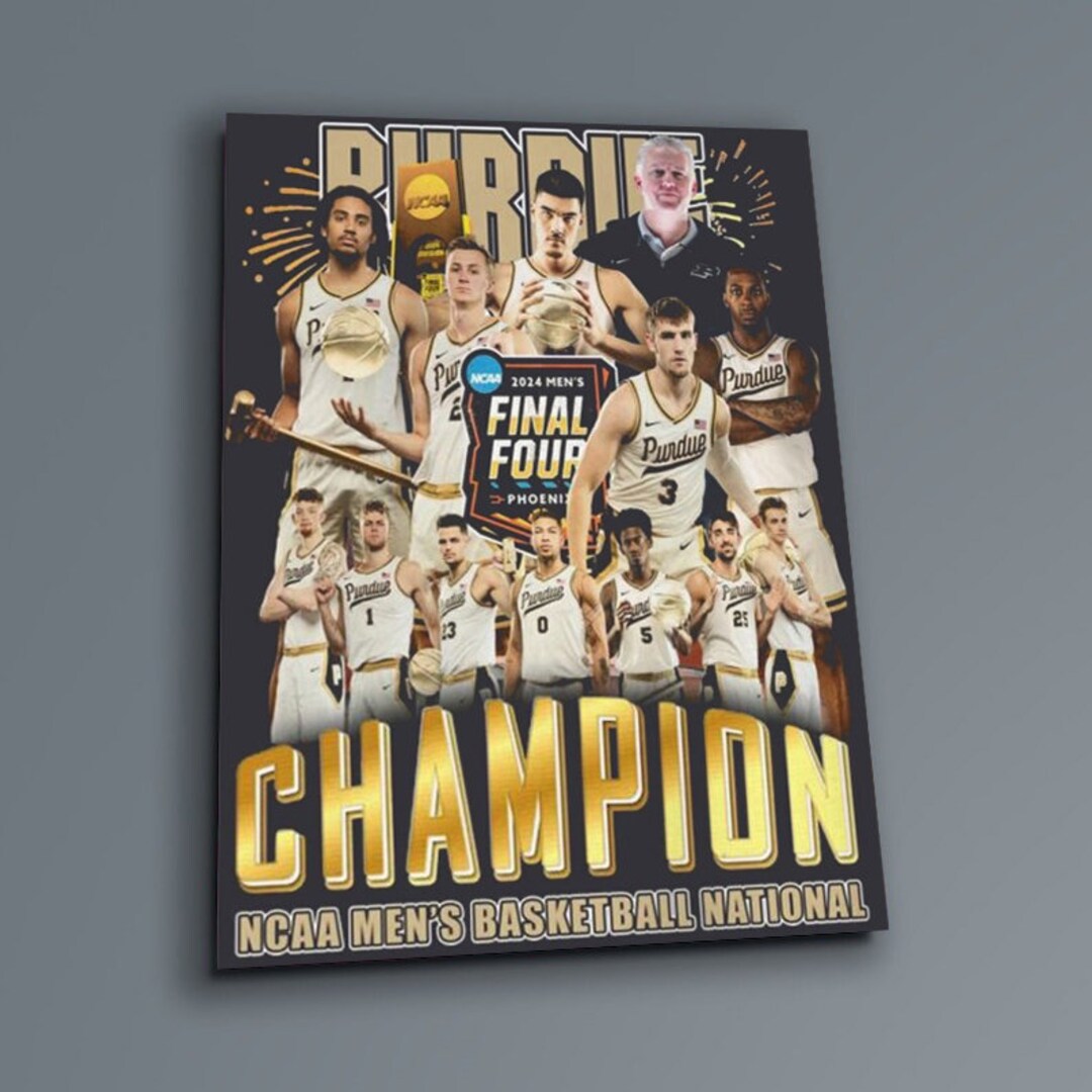 Purdue Boilermakers 2024 Champion NCAA Mens Basketball National Final